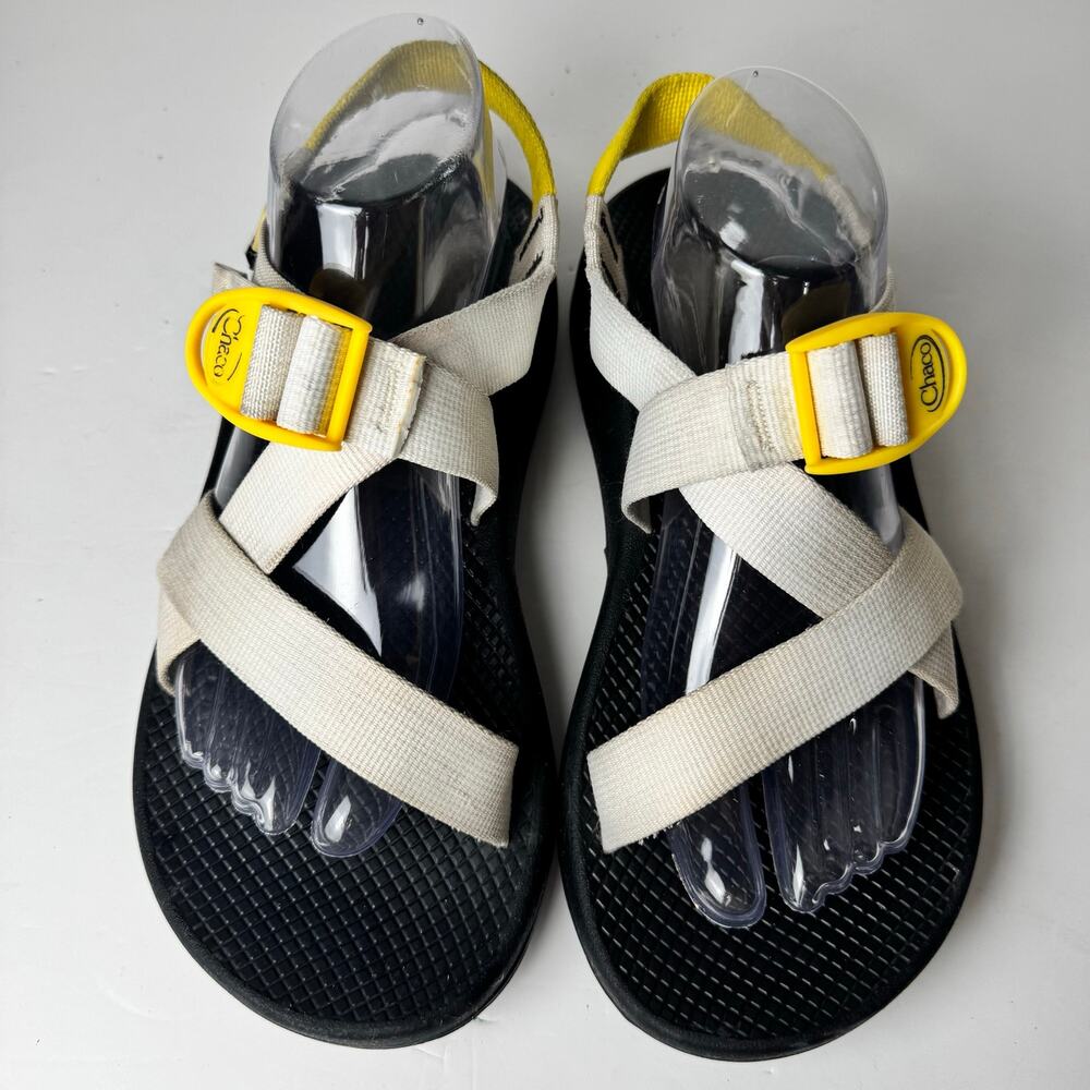 Chaco Z/1 Sandals Men’s M 8 Cream Yellow Vibram Hiking Sport Trail USA Assembled